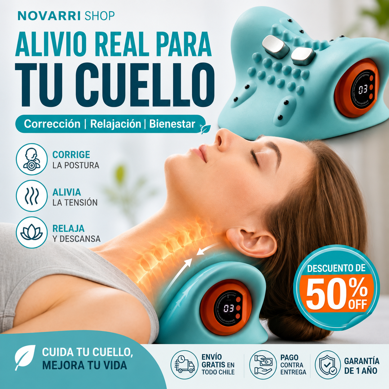 NeckZen™ - Reduce Tinnitus y la Tensión del Nervio Cervical en Minutos