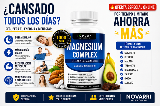 Complejo De Magnesio 8 en 1 | 2X1 Por Tiempo Limitado