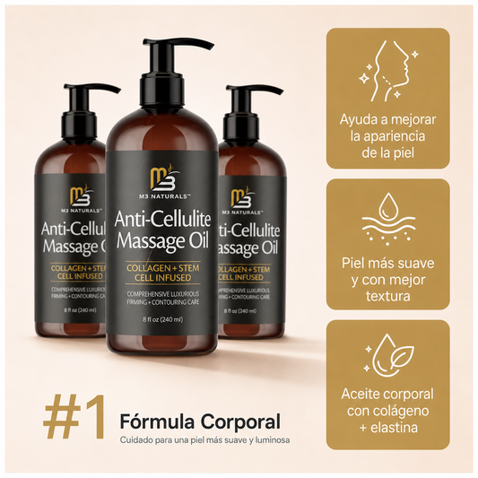 M3 Naturals Aceite Reafirmante y Anticelulitis