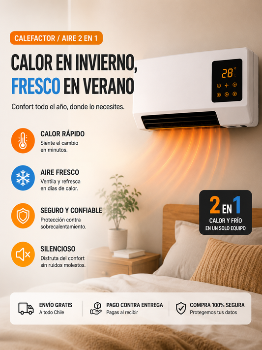 Aire Acondicionado 2 en 1 Frío y Calor